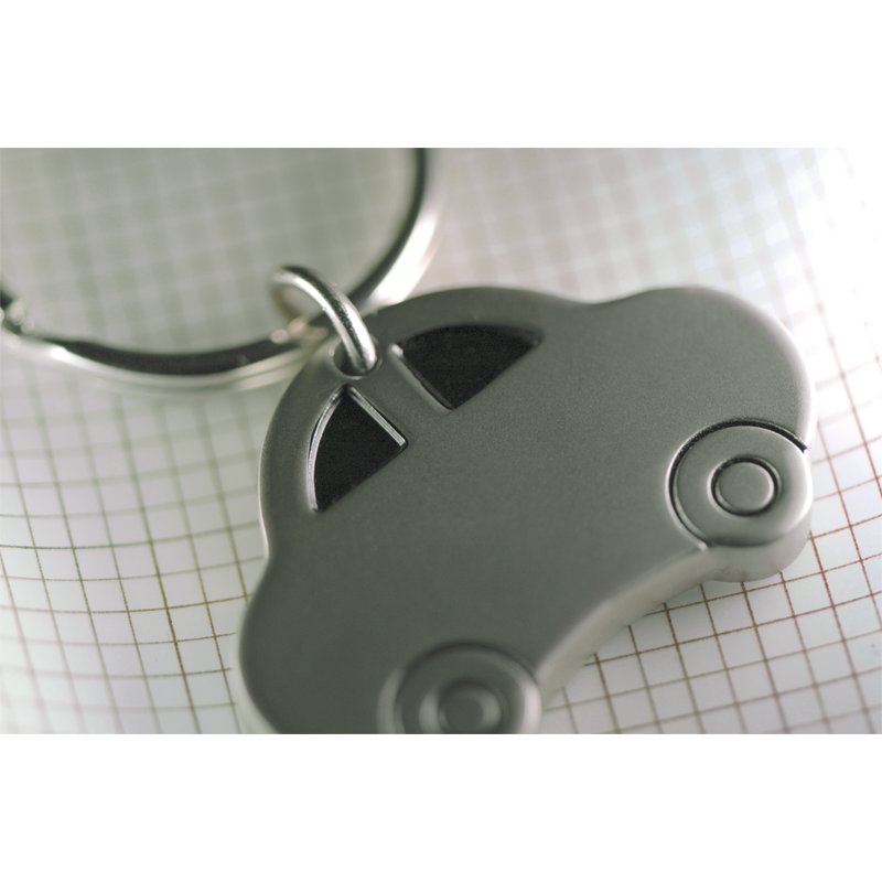 Металлический брелок Auto, серебристый