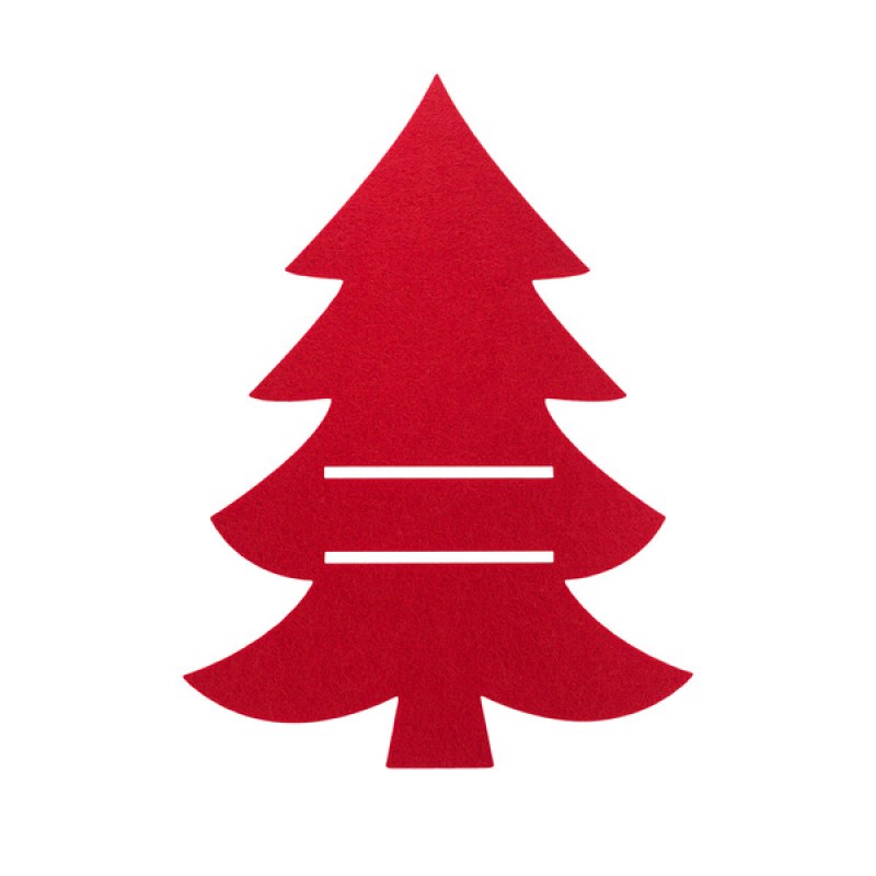 Кармашки для столовых приборов Tweegy из фетра, красные