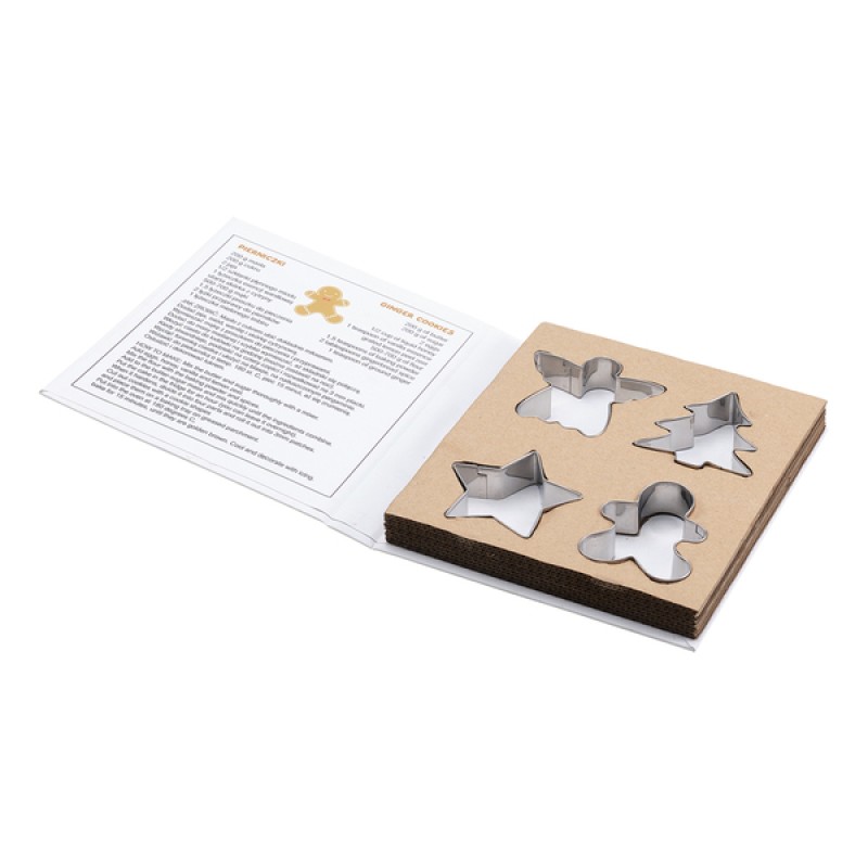 Набор из 4 формочек для печенья, белый