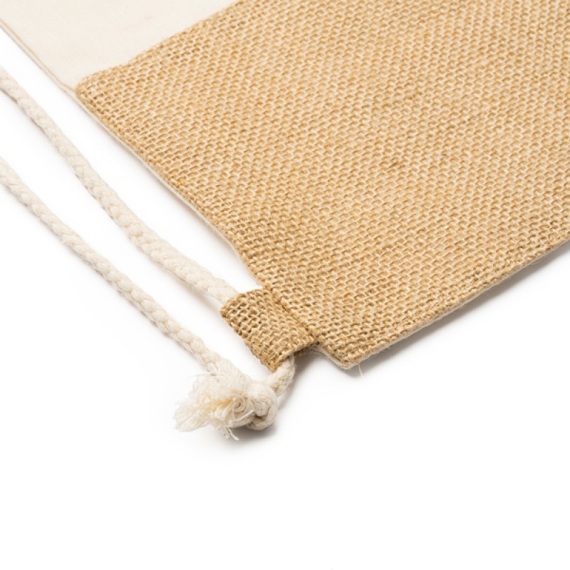 WILKES сумка на шнурке из хлопка/джута GREIGE